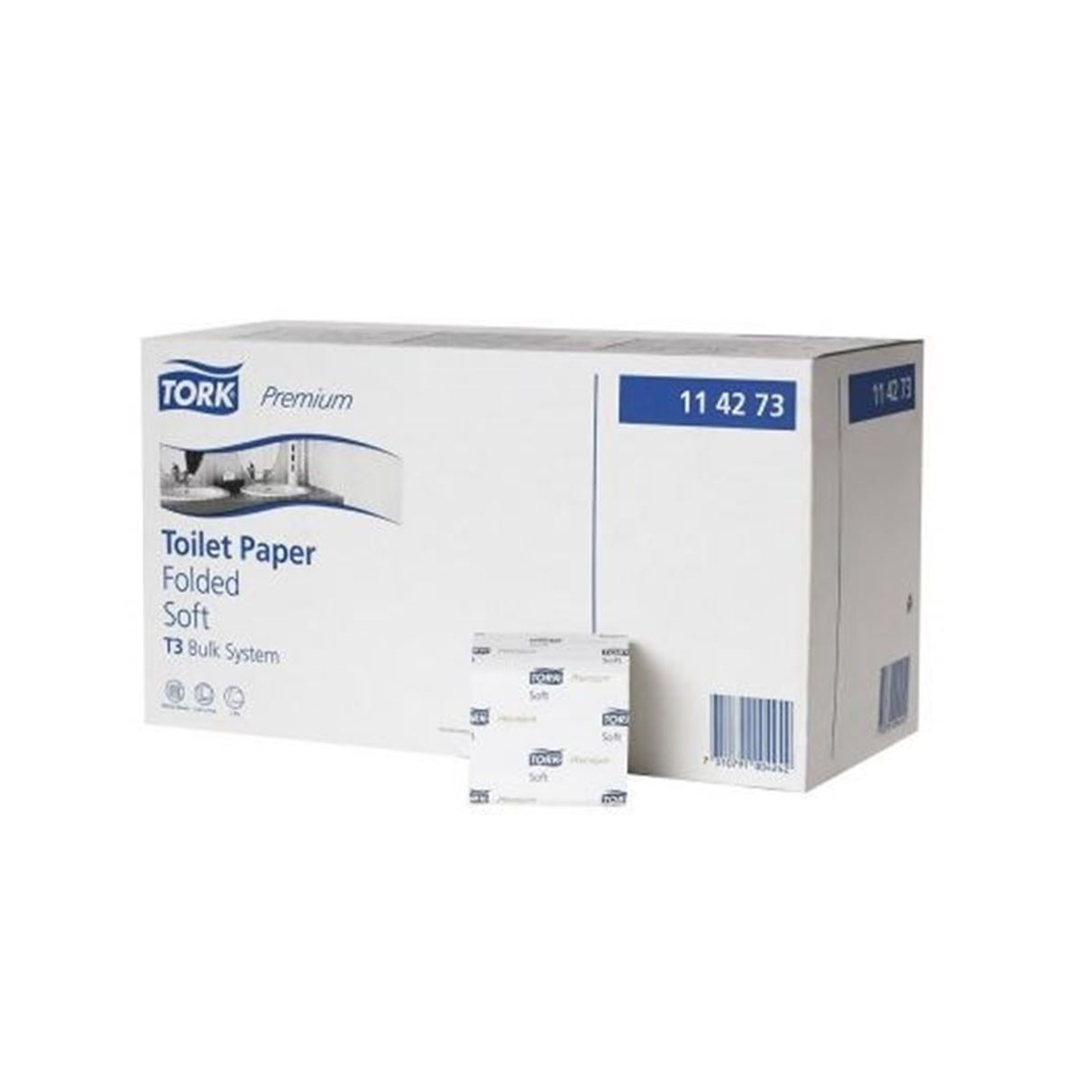 Tork C Katlamalı Tuvalet Kağıdı Premium  252 Yaprak x 30 Paket resmi