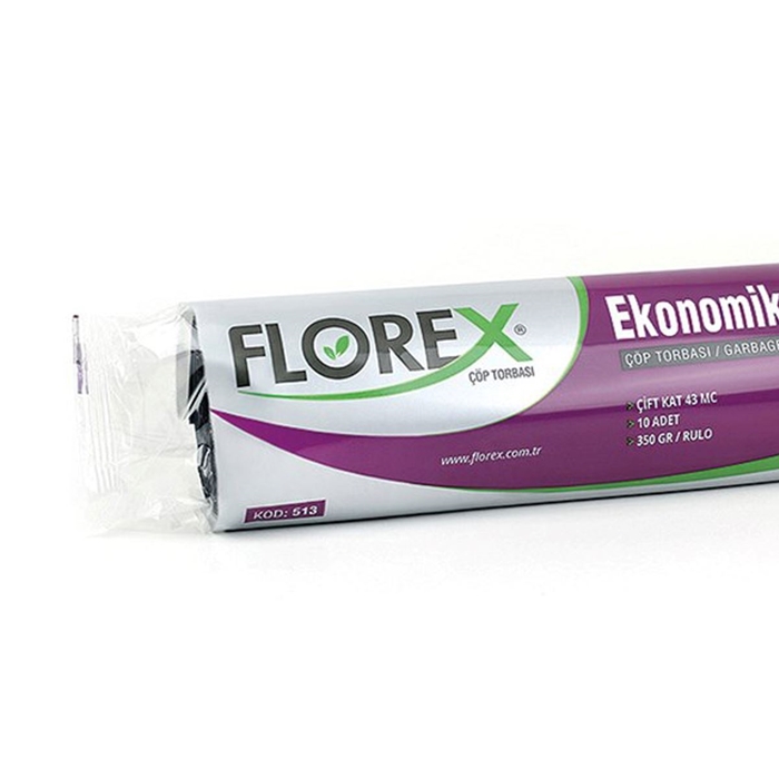 Florex  Ekonomik Jumbo Çöp Torbası 10Adet*20Rulo Siyah resmi