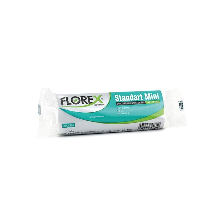 Florex Mini Standart Çöp Torbası 40Adet*50Rulo Beyaz resmi