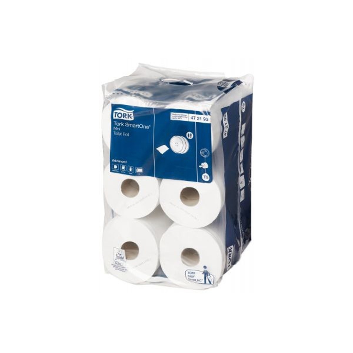 Tork SmartOne İçten Çekmeli Mini Tuvalet Kağıdı 112m x 12 Rulo resmi