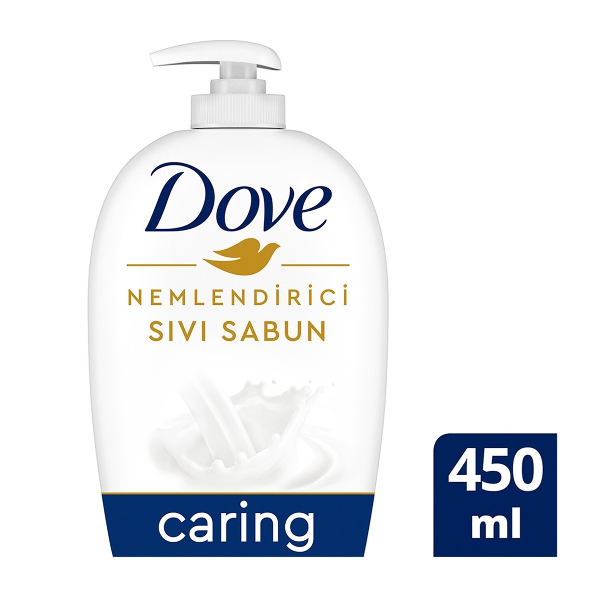 Dove Nemlendirici Sıvı Sabun Caring 1/4 Nemlendirici Krem Etkili 450 ml 12'li Koli resmi