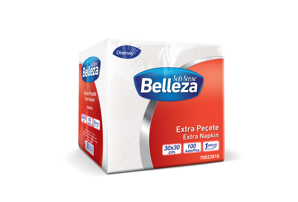 Belleza Extra Peçete 30x30 cm 100 Ypr. x 24 Paket resmi