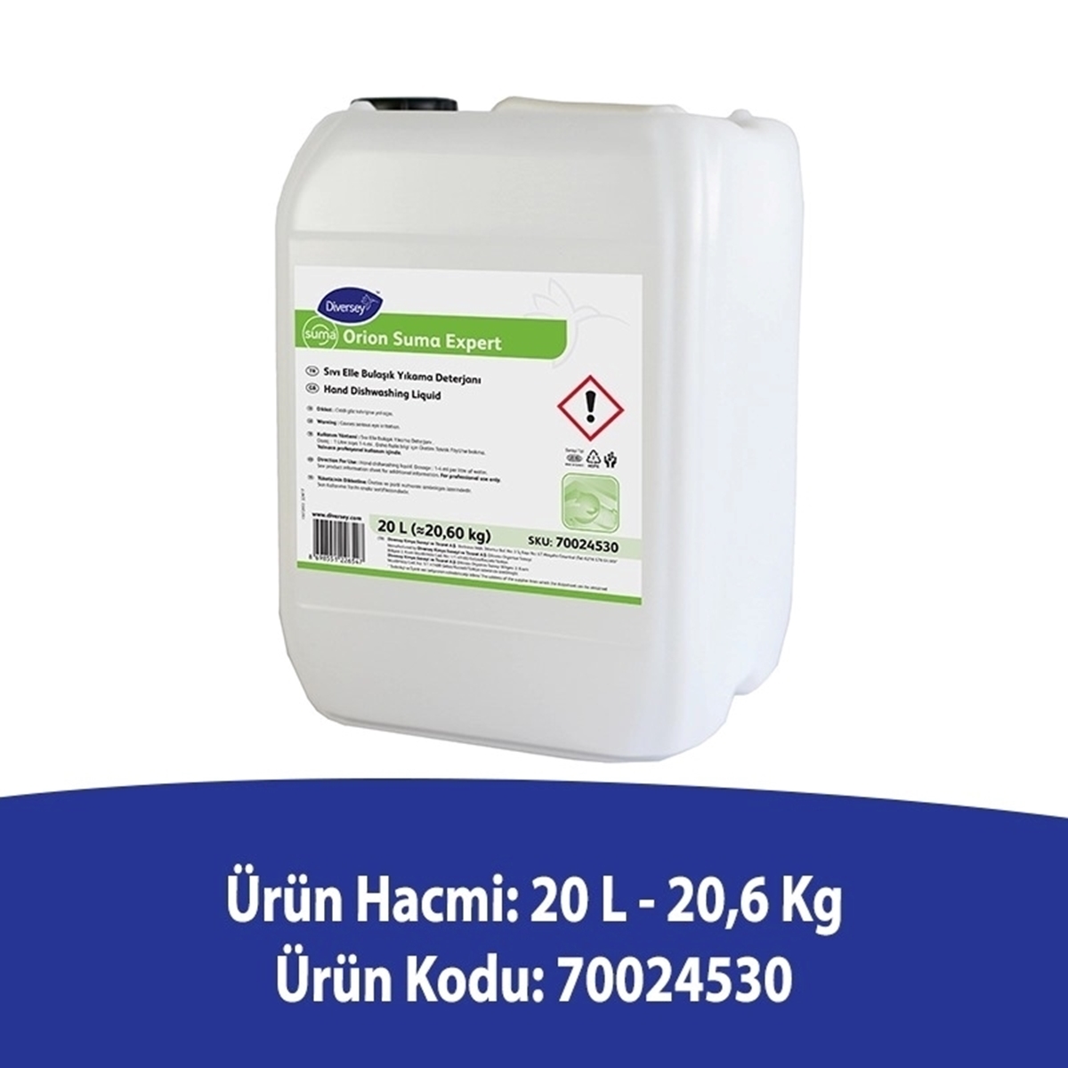 Diversey Suma Orion Expert Elle Bulaşık Yıkama Deterjanı 20 L resmi