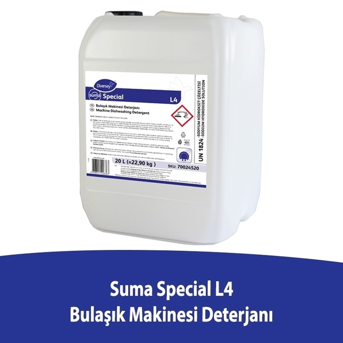 Diversey Suma Special L4 Bulaşık Makinesi Deterjanı 20 L resmi