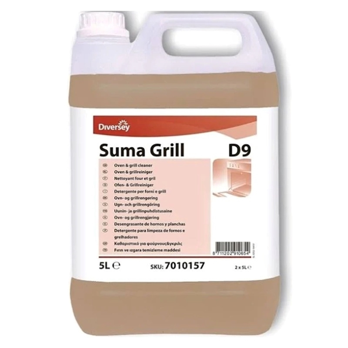Diversey Suma Grill D9 5 L - Endüstriyel Fırın ve Izgara Yağ Çözücü resmi