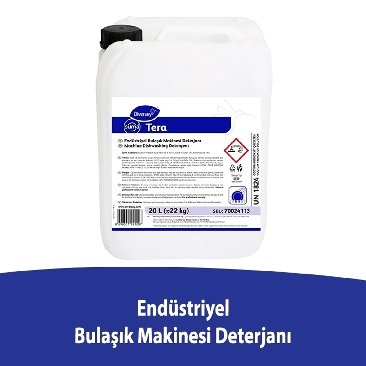 Diversey Suma Tera Sert Su Bulaşık Deterjanı 20 L resmi