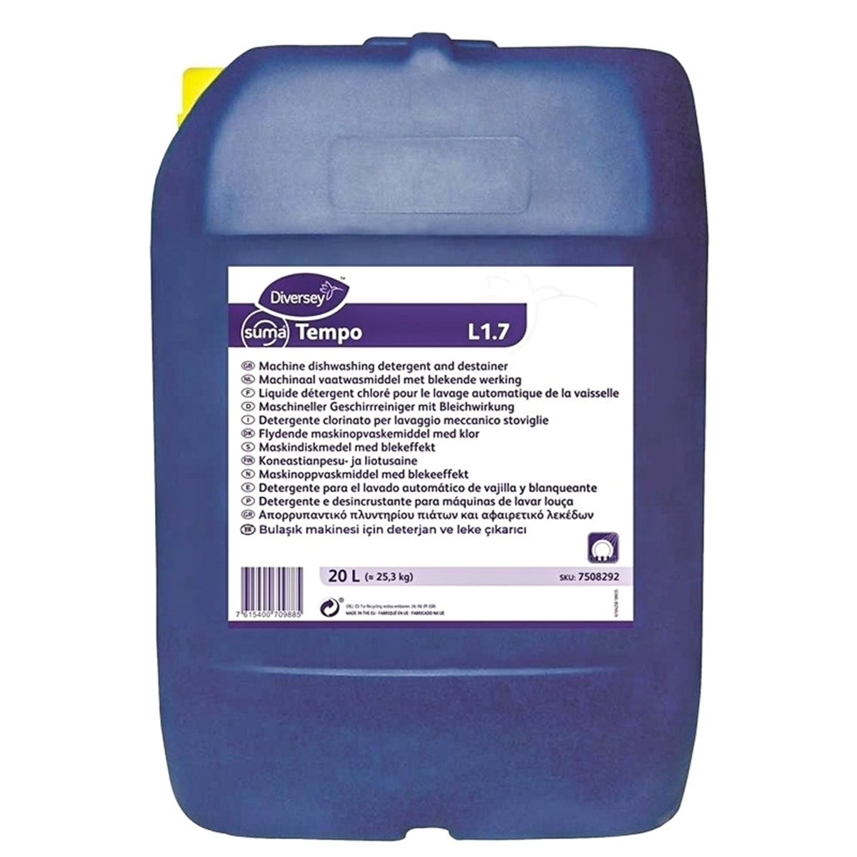 Diversey Suma Tempo L1.7 Klorlu Bulaşık Deterjanı 20 L resmi