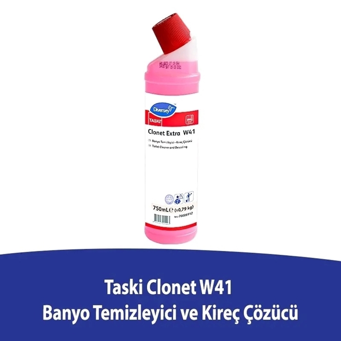 Diversey Taski Clonet Extra W41 Banyo Temizleyici ve Kireç Çözücü 750 ML resmi