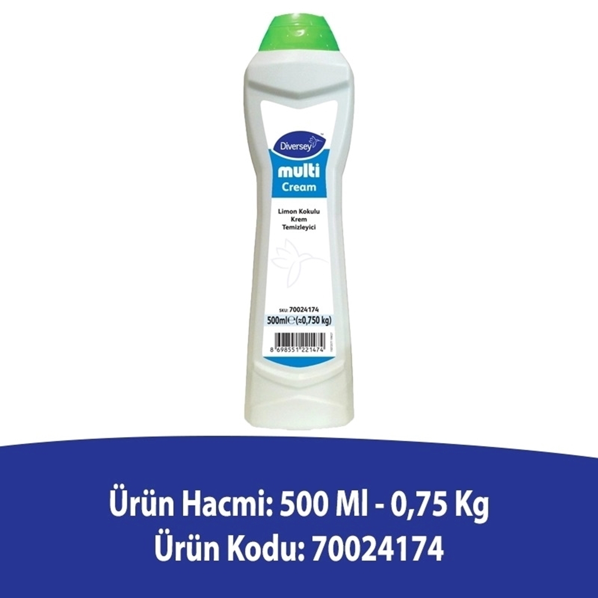 Diversey Multi Cream Limon Kokulu Krem Temizleyici 500 Ml resmi