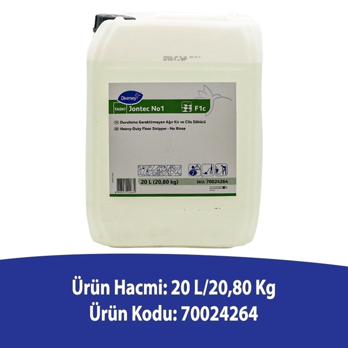 Diversey Taski Jontec No1 F1c Ağır Kir ve Cila Sökücü 20 L resmi