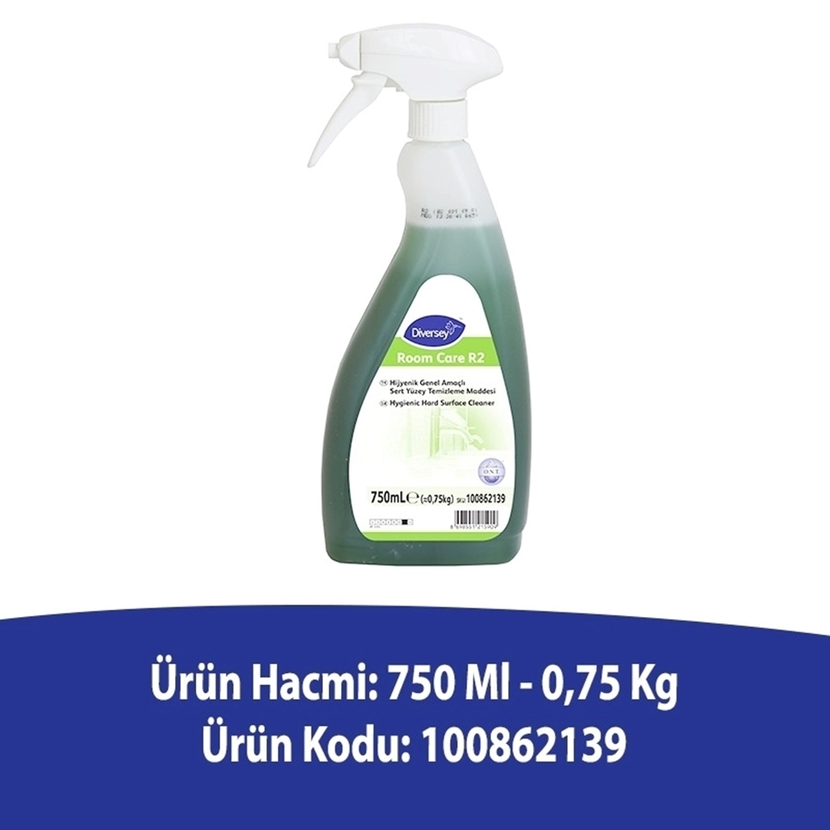 Diversey Room Care R2 Hijyenik Genel Amaçlı Temizlik Ürünü 750 Ml resmi