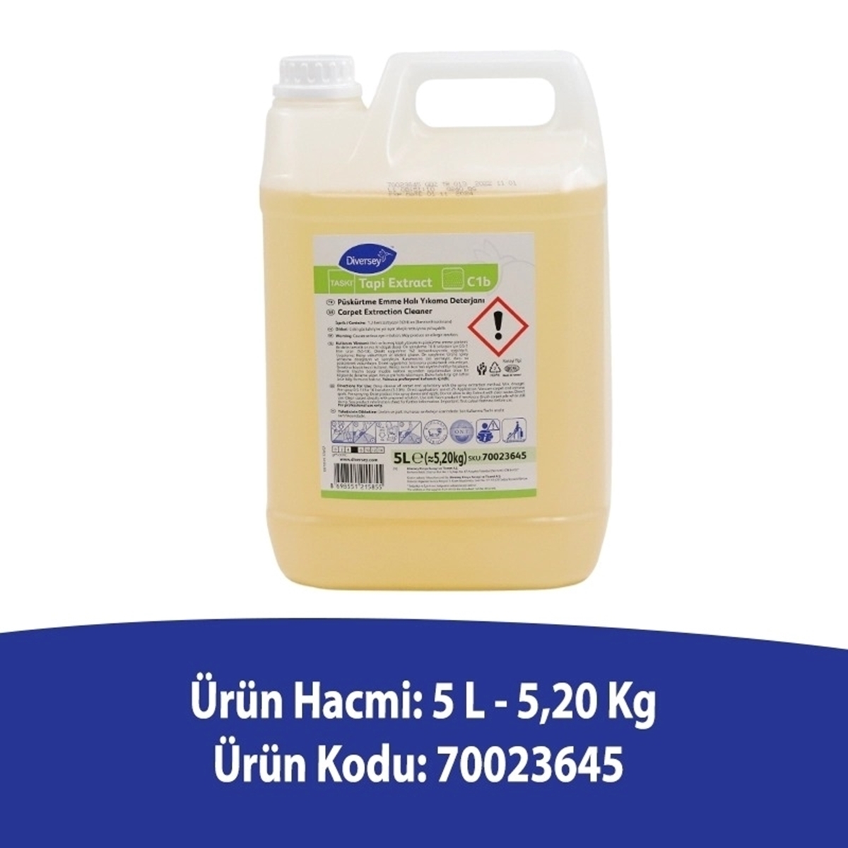 Diversey Taski Tapi Extract C1b Halı Yıkama Deterjanı 5L resmi