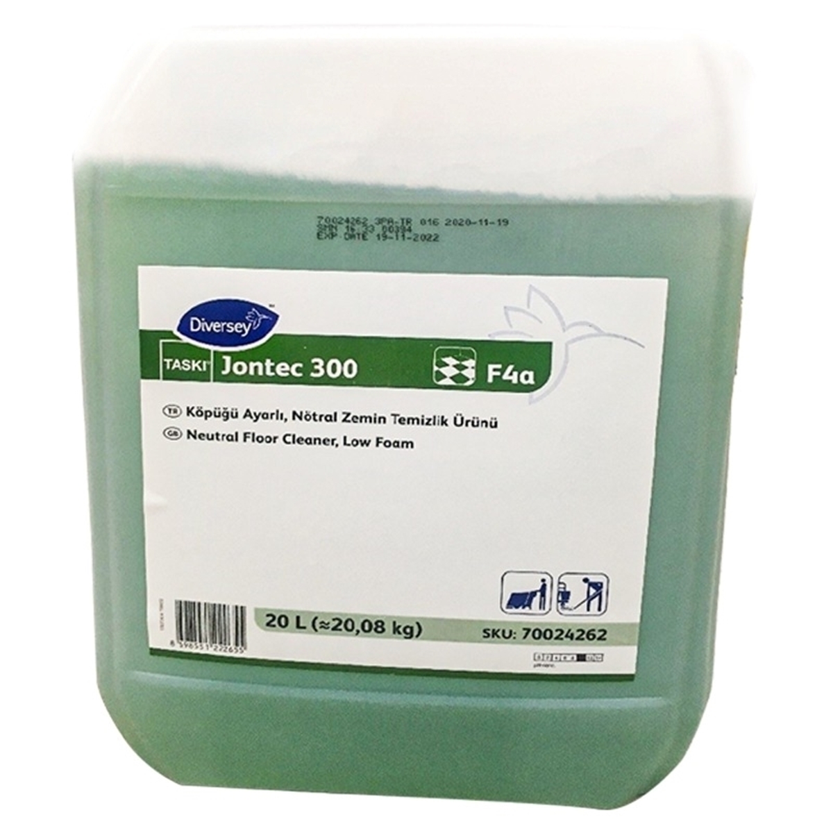 Diversey Taski Jontec 300 F4A Nötral Zemin Temizleyici 20 L resmi