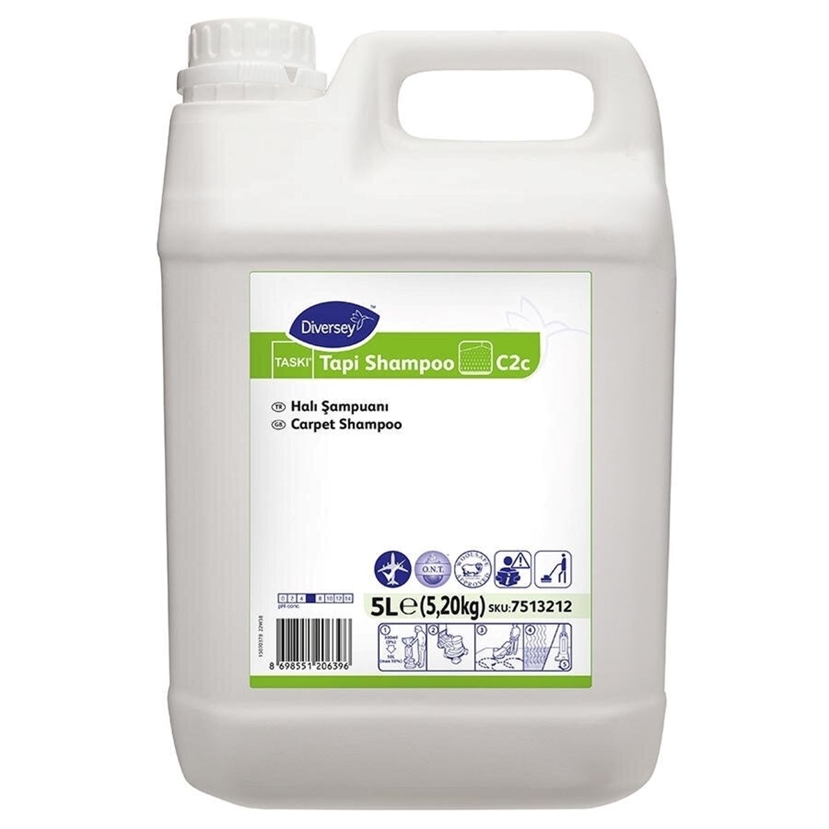 Diversey Taski Tapi Shampoo C2c Halı Şampuanı 5 litre resmi