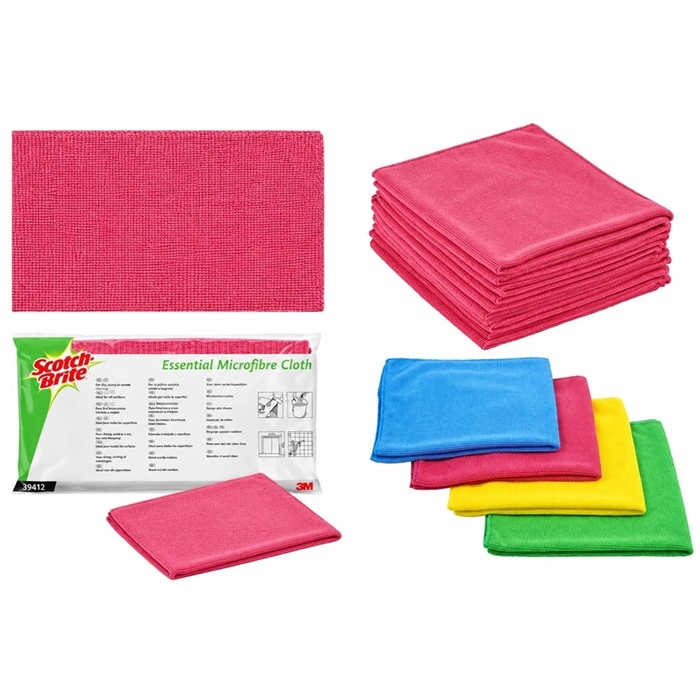 3M™ Scotch-Brite™ SB 2012 Mikrofiber Bez Kırmızı 10/kutu resmi
